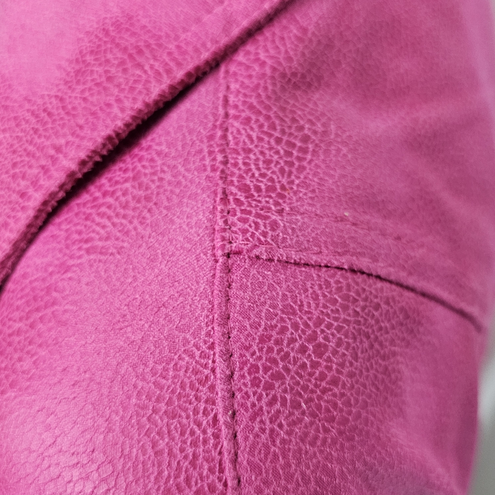 Lena Gabrielle Pink Fringe Moto Jacket – Size 12 - Picture 6 of 13